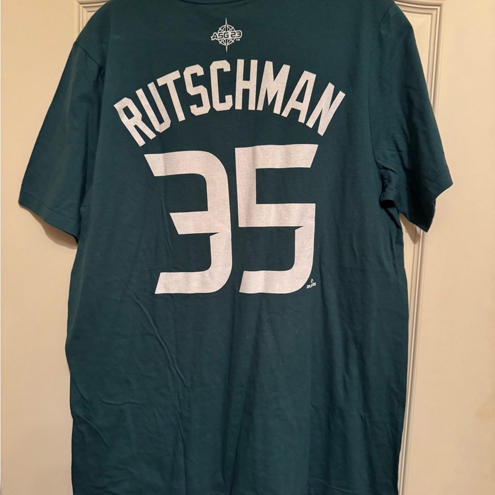Adley Rutschman Teal American 2023 All Star Game T Shirt Nike Size Large NEW